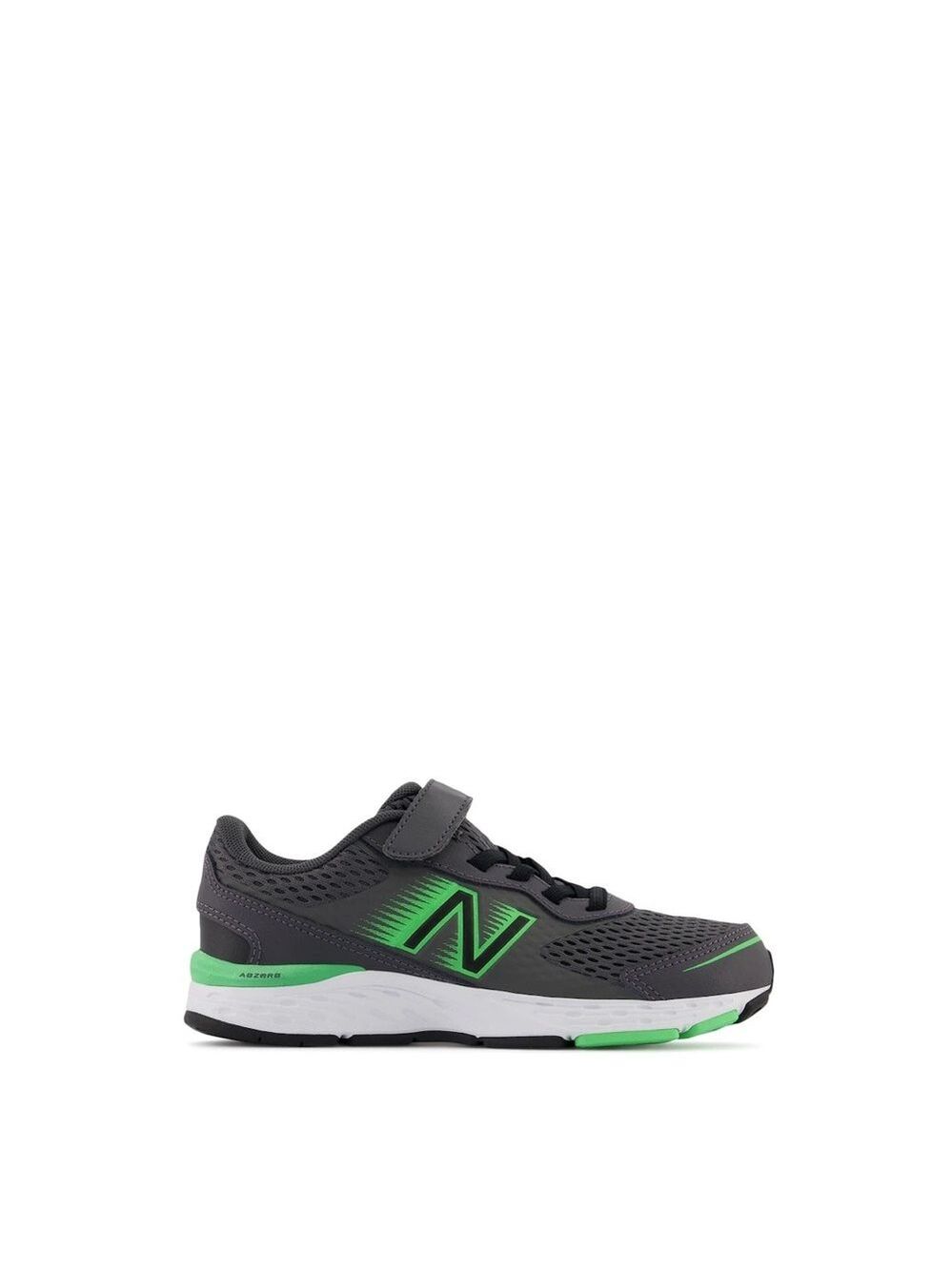 New Balance Kids' Gray and Green Sneakers